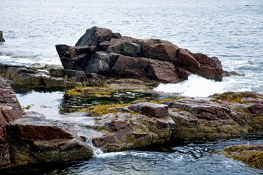 waters at Thunder Hole at Acadia National Park